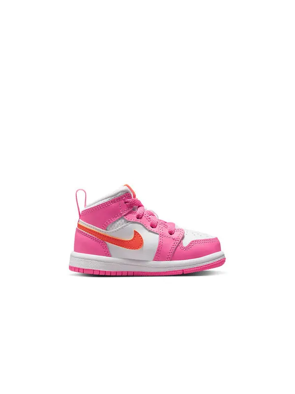 Кроссовки 1 средние Air Jordan — изображение 2 из 4, розовый/белый