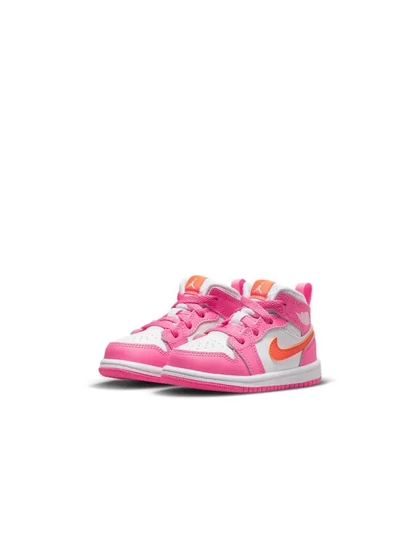 Кроссовки 1 средние Air Jordan — изображение 3 из 4, розовый/белый