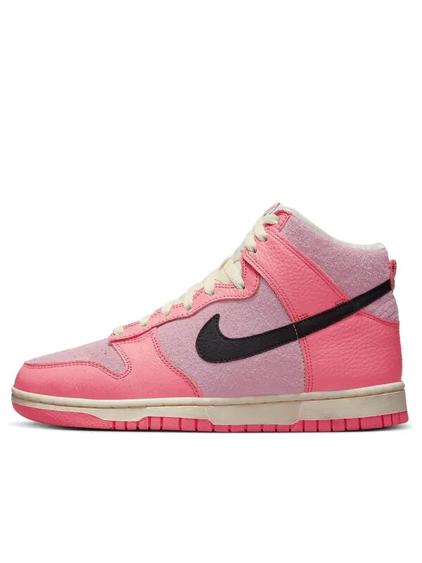 Кроссовки данк высокие Nike — изображение 1 из 4, розовый/черный