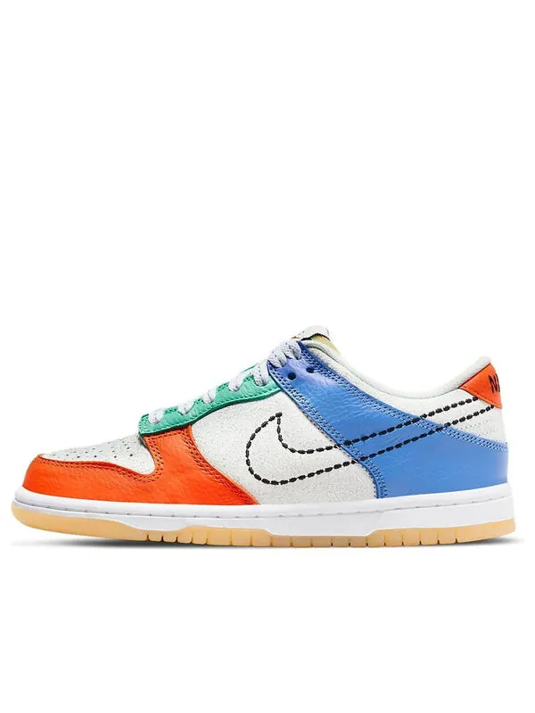 Кроссовки данк лоу Nike — изображение 1 из 4, белый/оранжевый/синий