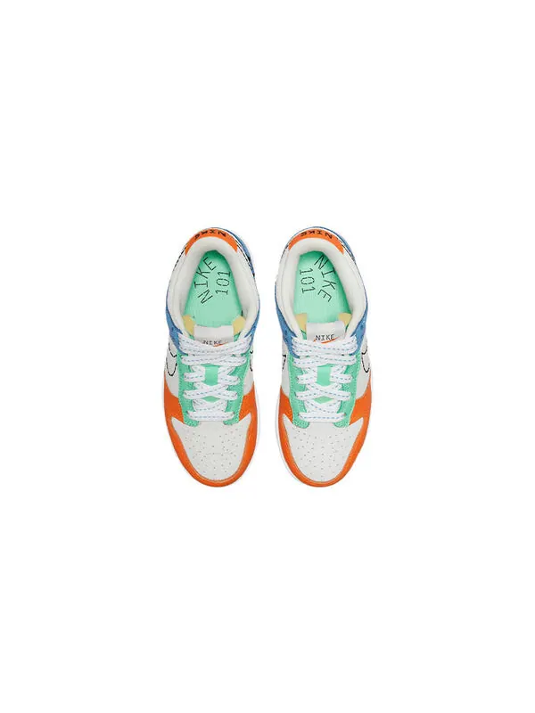 Кроссовки dunk low ' 101' Nike — изображение 4 из 4, серый/оранжевый