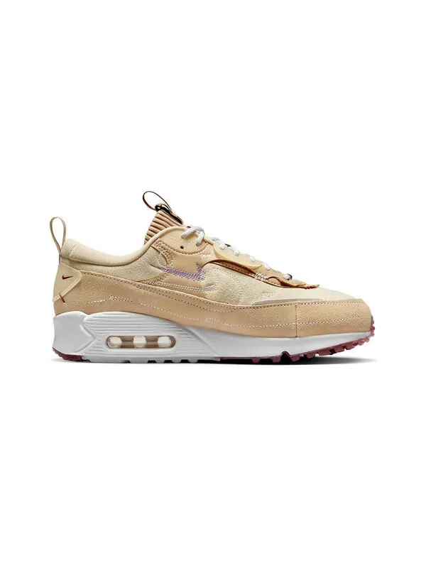 Кроссовки serena williams design crew x air max 90 futura 'hemp' Nike — изображение 2 из 4, белый-фиолетовый-темный