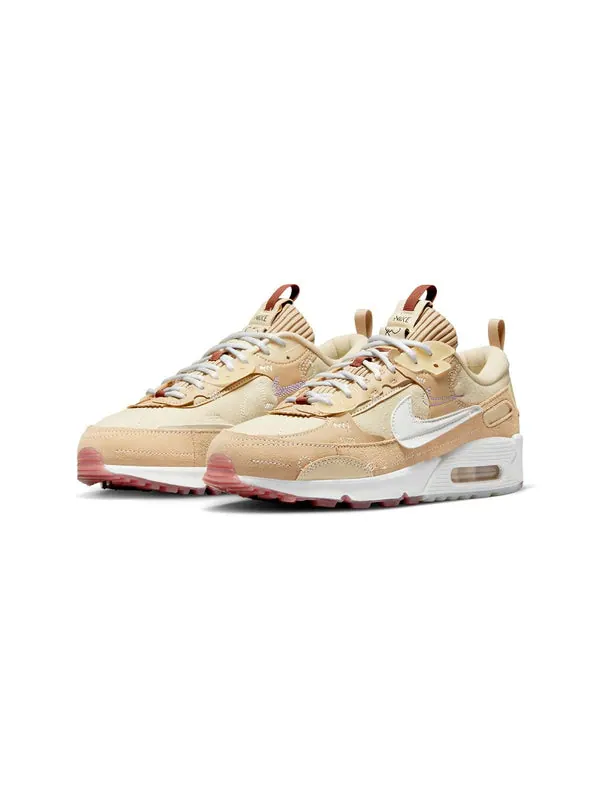 Кроссовки serena williams design crew x air max 90 futura 'hemp' Nike — изображение 3 из 4, белый-фиолетовый-темный
