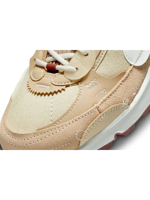 Кроссовки serena williams design crew x air max 90 futura 'hemp' Nike — изображение 4 из 4, белый-фиолетовый-темный