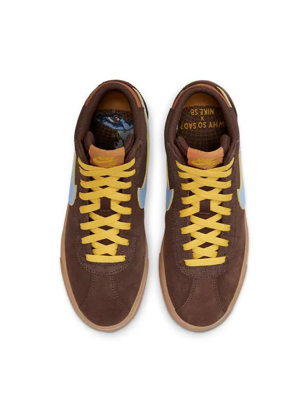 Кроссовки почему такие грустные? x bruin high sb Nike — изображение 4 из 4, коричневый/синий
