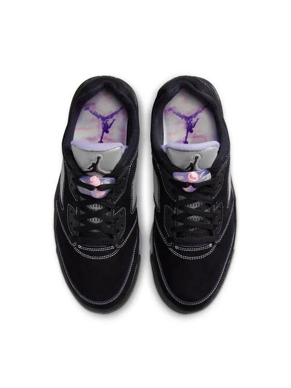 Кроссовки 5 retro low 'dongdan' Air Jordan — изображение 3 из 4, черный/белый--розовый