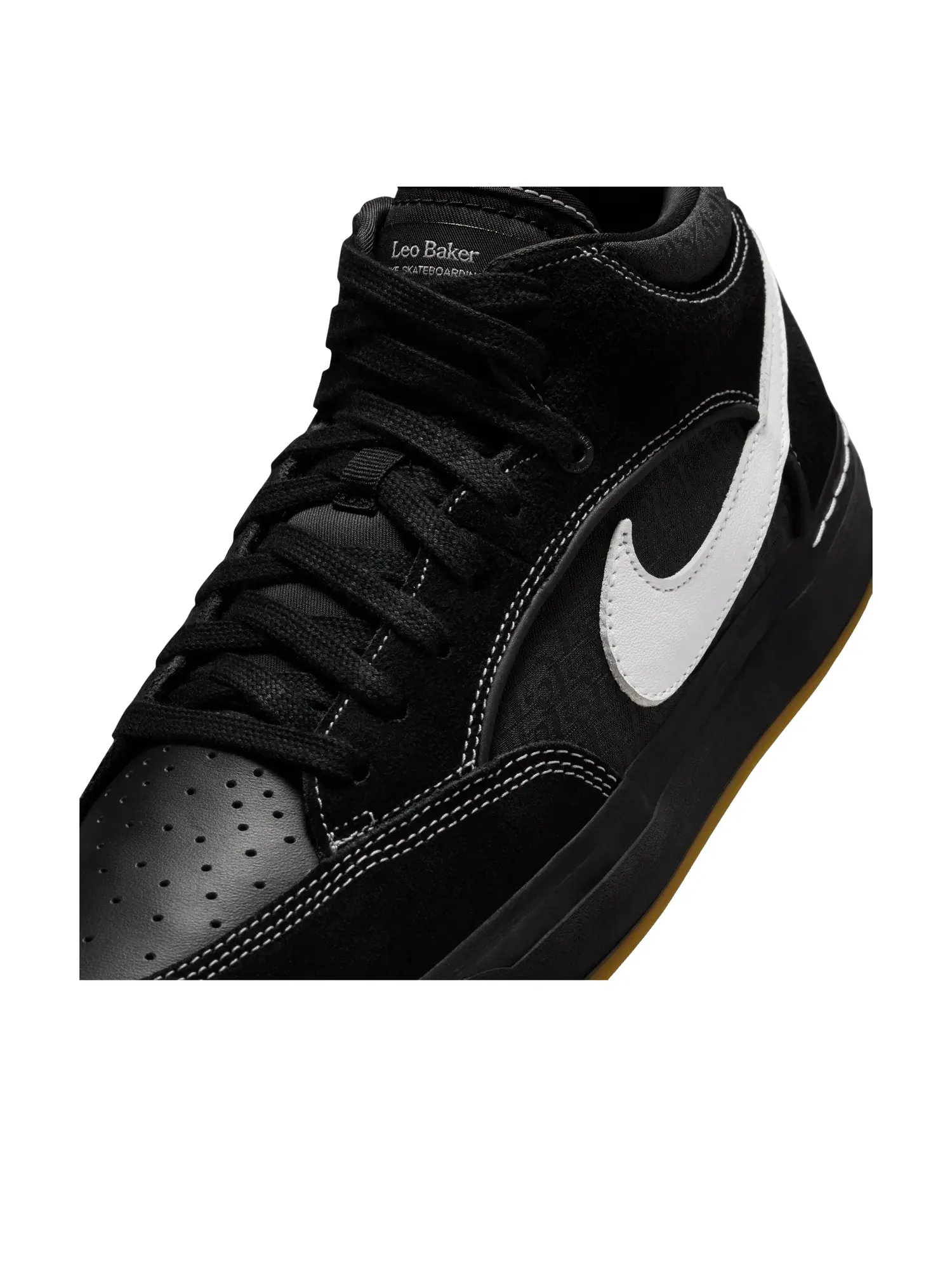 Кроссовки Nike SB React Leo 'Black Gum' — изображение 5 из 6, черный