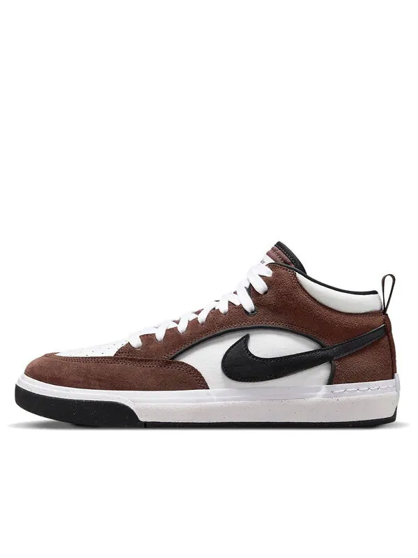 Кроссовки sb react leo 'light chocolate' Nike — изображение 1 из 4, коричневый/белый