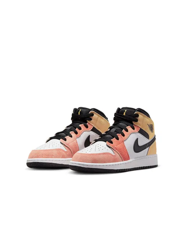 Кроссовки 1 средние Air Jordan — изображение 3 из 4, розовый белый коричневый