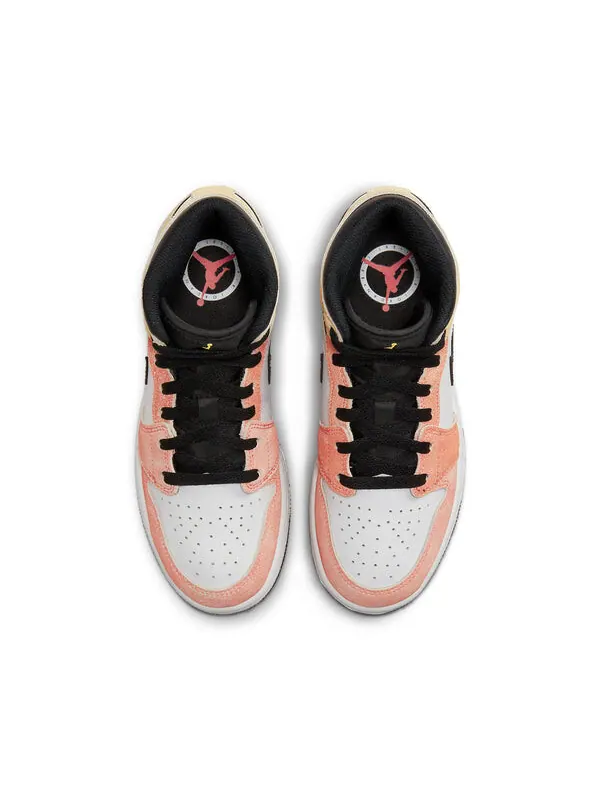 Кроссовки 1 средние Air Jordan — изображение 4 из 4, розовый белый коричневый