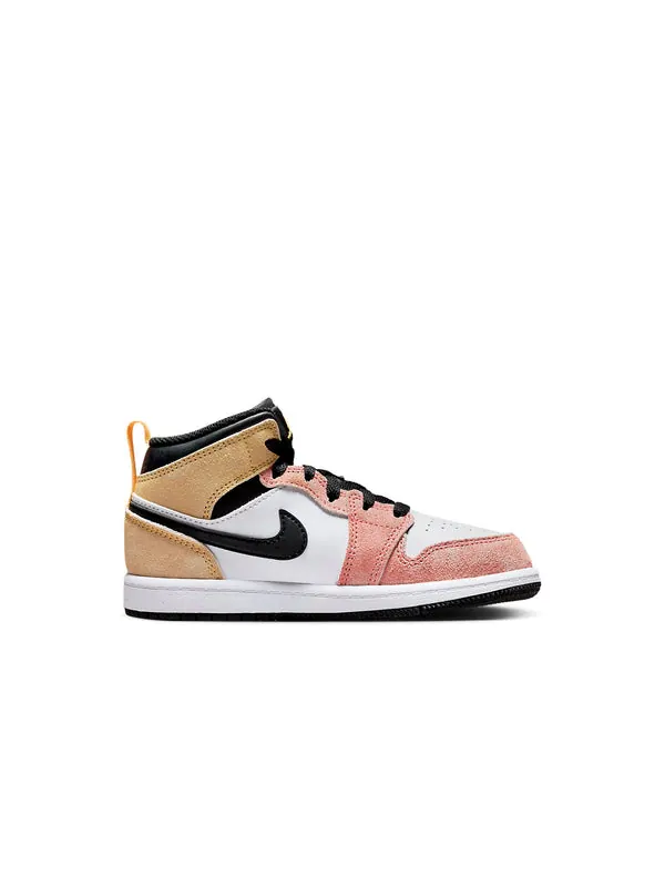 Кроссовки 1 mid se Air Jordan — изображение 2 из 4, розовый