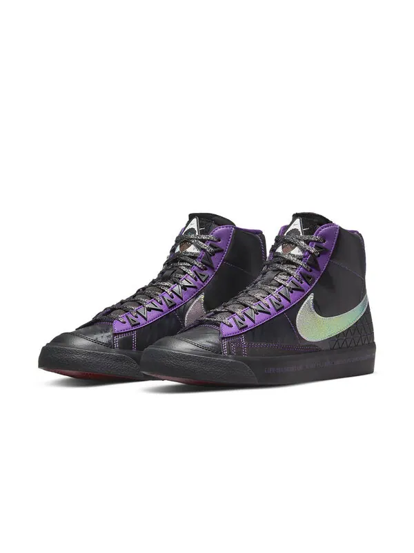 Кроссовки blazer mid '77 'doernbecher 2022' Nike — изображение 3 из 4, черный/фиолетовый