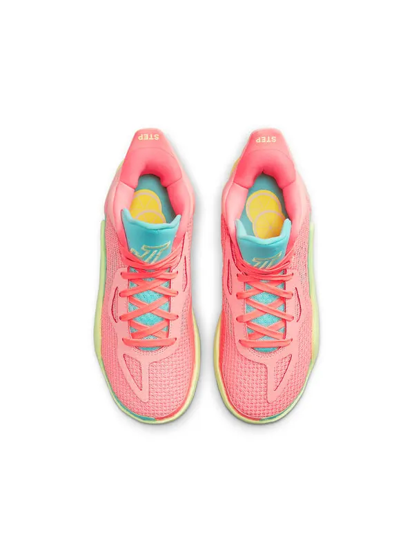 Кроссовки (GS) Air Jordan Tatum 1 'Pink Lemonade' — изображение 3 из 4, розовый//зеленый