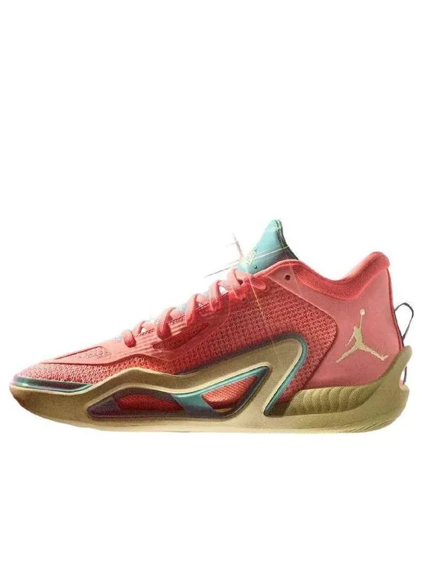 Кроссовки татум 1 Air Jordan — изображение 1 из 4, розовый///зеленый