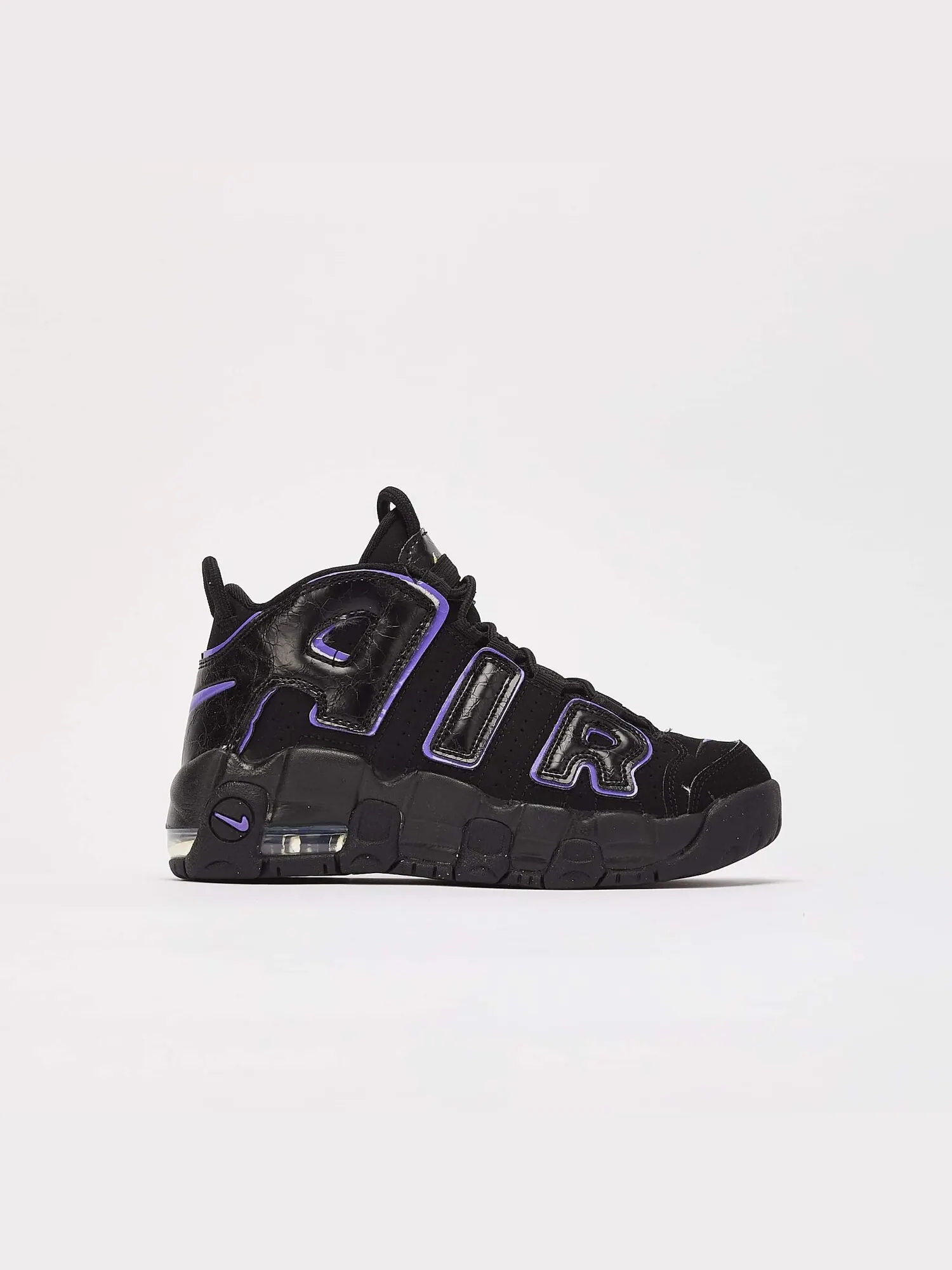 Кроссовки детские Nike Air More Uptempo PS 'Black Action Grape' — изображение 1 из 4, черный