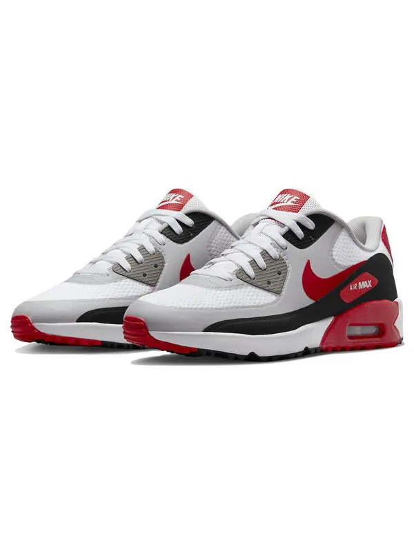 Кроссовки Nike Air Max 90 Golf 'White Black University Red' — изображение 3 из 4, белый/черный--красный