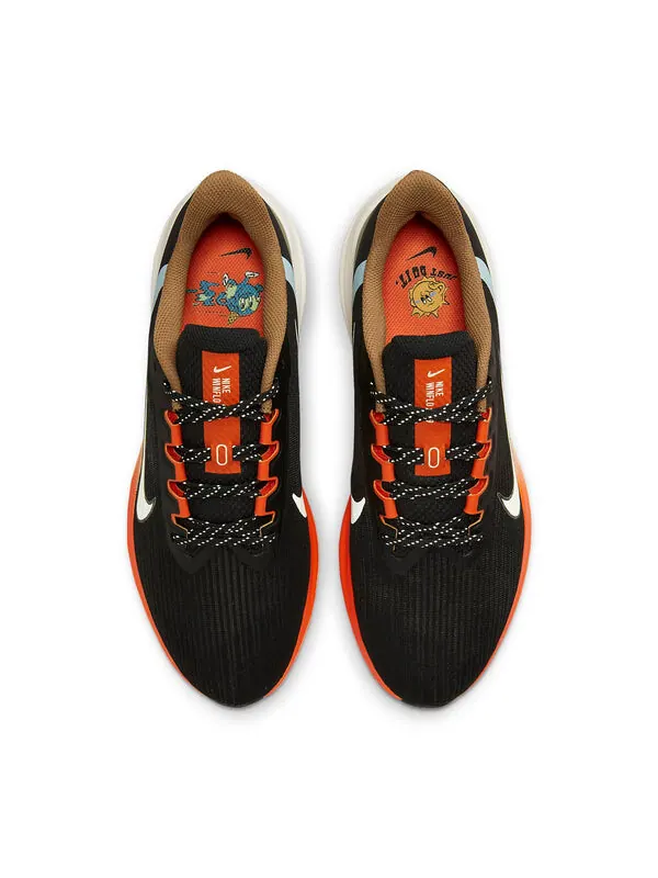 Кроссовки Air Winflo 9 Nike — изображение 4 из 4, черный/оранжевый