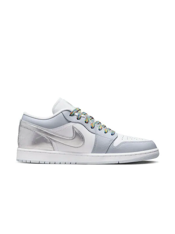 Кроссовки 1 low se Air Jordan — изображение 2 из 4, белый/серебристый