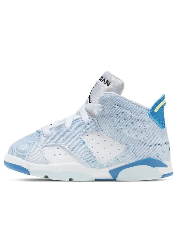 Кроссовки 6 ретро Air Jordan — изображение 1 из 4, белый/синий//черный