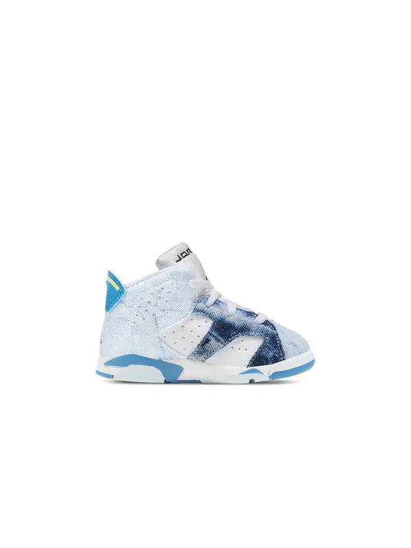 Кроссовки 6 ретро Air Jordan — изображение 2 из 4, белый/синий//черный