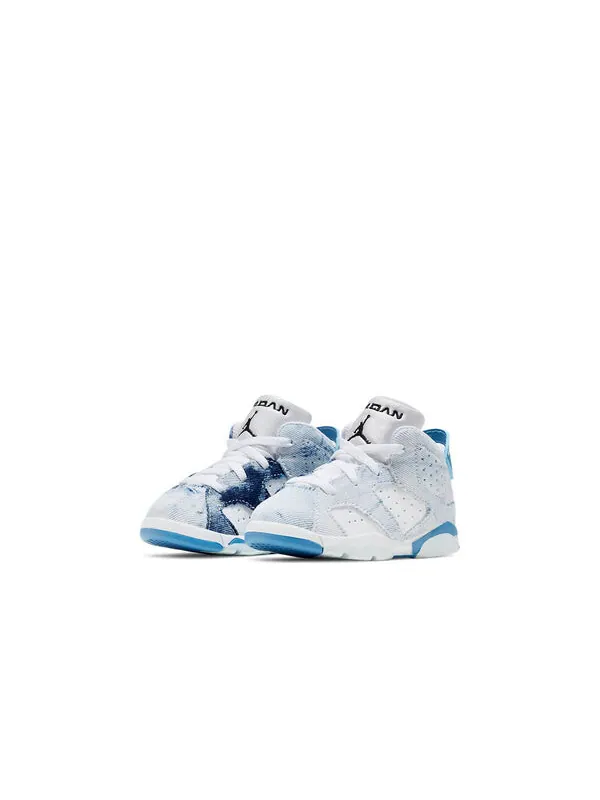 Кроссовки 6 ретро Air Jordan — изображение 3 из 4, белый/синий//черный