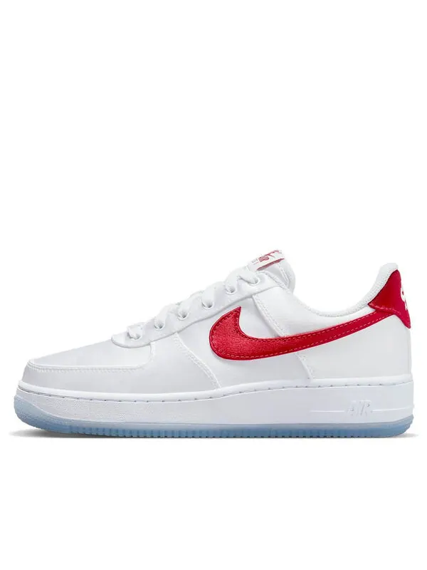 Кроссовки air force 1 low '07 'satin white varsity red' Nike — изображение 1 из 4, белый/красный