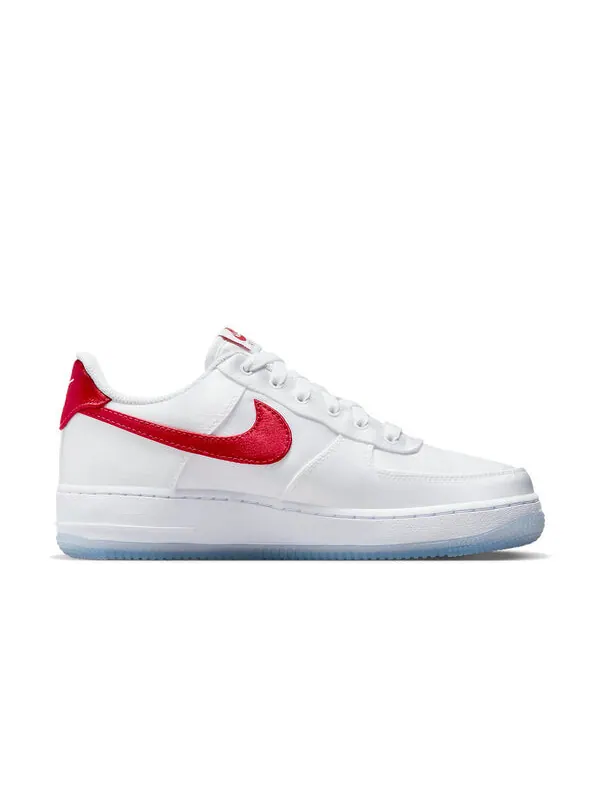 Кроссовки air force 1 low '07 'satin white varsity red' Nike — изображение 2 из 4, белый/красный