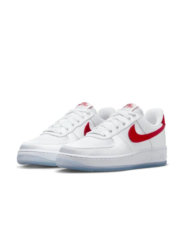 Кроссовки air force 1 low '07 'satin white varsity red' Nike — изображение 3 из 4, белый/красный