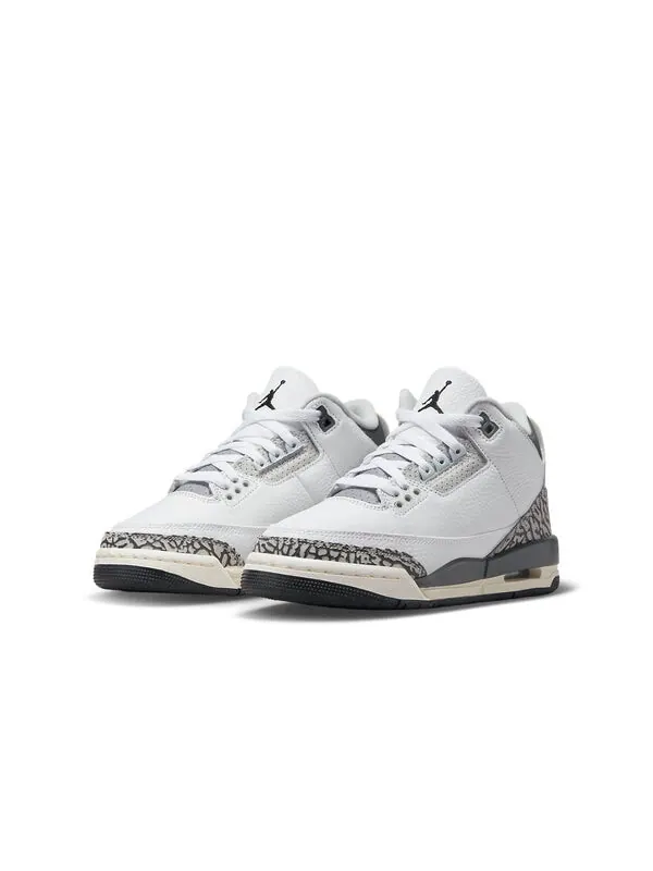 Кроссовки 3 retro 'hide n' sneak' Air Jordan — изображение 2 из 4, белый/черный///серый