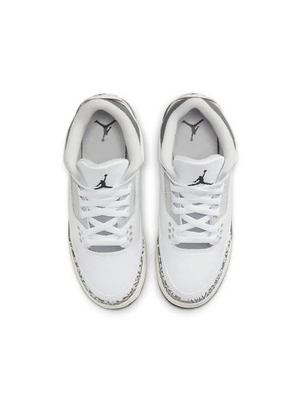 Кроссовки 3 retro 'hide n' sneak' Air Jordan — изображение 3 из 4, белый/черный///серый