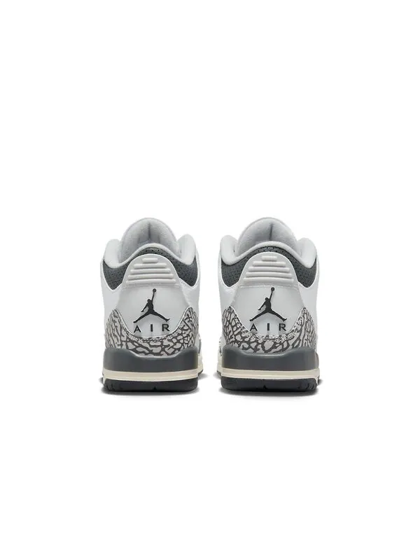Кроссовки 3 retro 'hide n' sneak' Air Jordan — изображение 4 из 4, белый/черный///серый