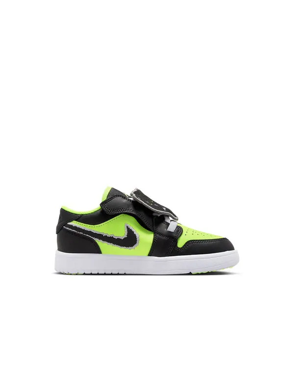 Кроссовки 1 low alt se 'black cat' Air Jordan — изображение 2 из 4, черный/белый