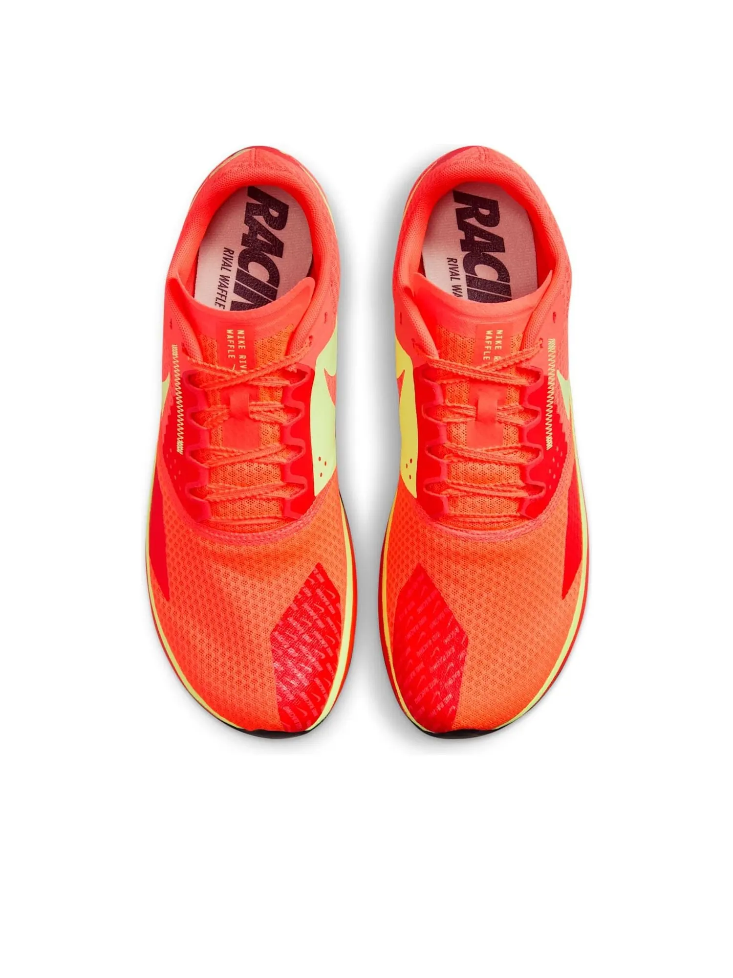 Кроссовки Nike Zoom Rival Waffle 6 'Hyper Orange Lime Blast Crimson' — изображение 2 из 6, оранжевый
