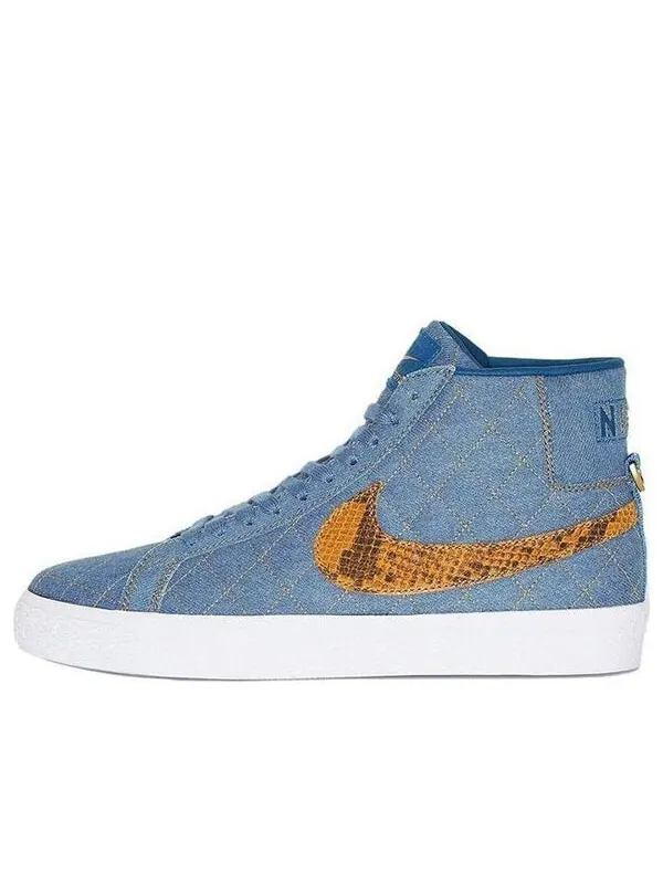 Кроссовки x supreme zoom sb blazer mid qs Nike — изображение 1 из 4, синий/желтый