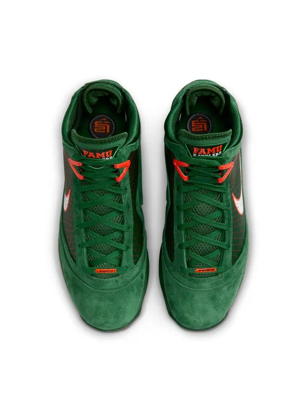 Кроссовки x florida a&m university lebron 7 retro 'rattlers - gorge green' Nike — изображение 4 из 4