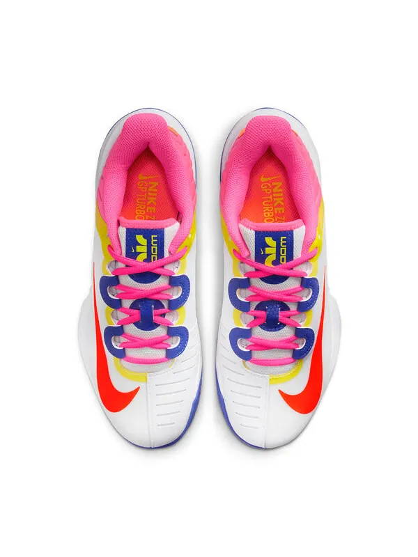 Кроссовки x naomi osaka court air zoom gp turbo Nike — изображение 4 из 4, белый/розовый/желтый