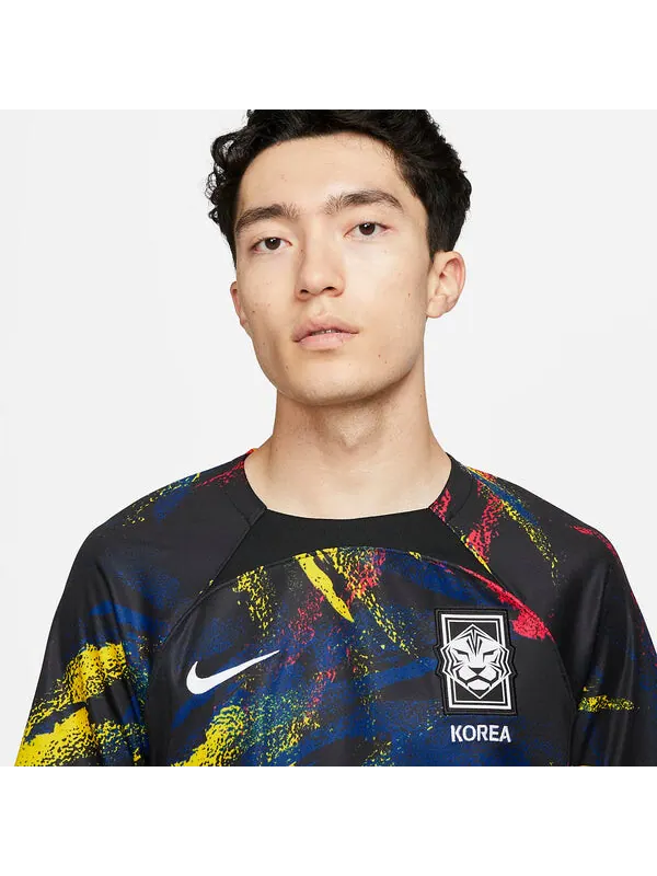 Кроссовки Корея 2022 23 стадион домашний дри фит футболка Nike — изображение 2 из 4, черный/мульти