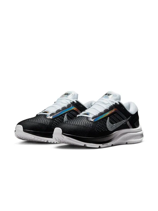 Кроссовки air zoom structure 24 Nike — изображение 3 из 4, черный/белый