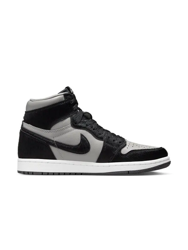 Кроссовки 1 ретро высокие og Air Jordan — изображение 2 из 4, серый/черный-белый