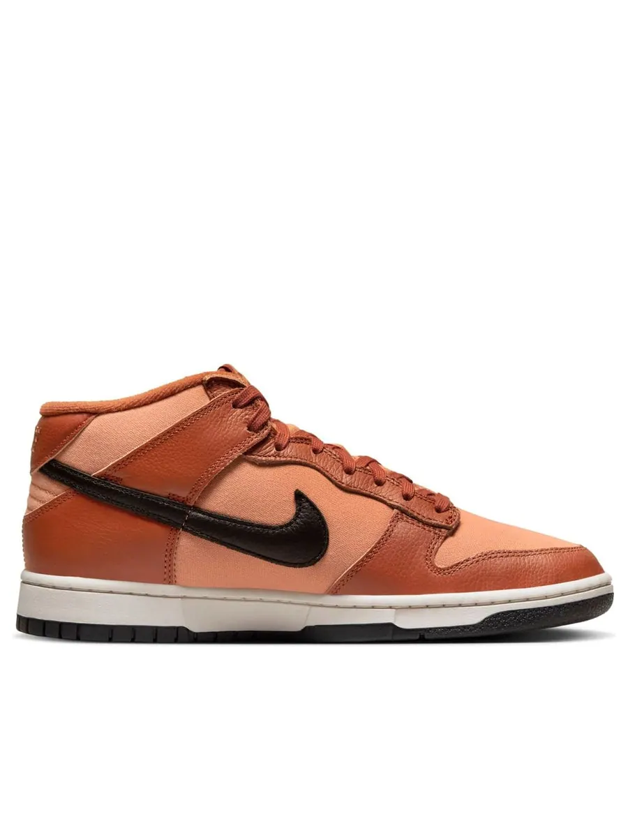Кроссовки Nike Dunk Mid 'Amber Brown' — изображение 2 из 6, коричневый