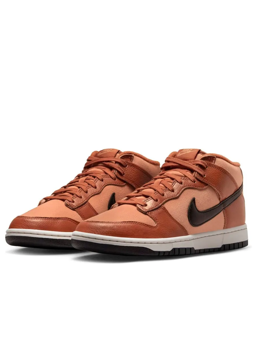 Кроссовки Nike Dunk Mid 'Amber Brown' — изображение 3 из 6, коричневый