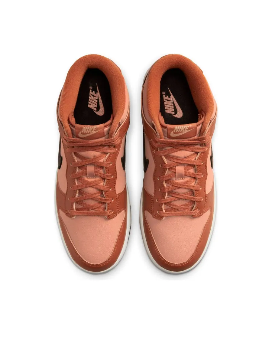 Кроссовки Nike Dunk Mid 'Amber Brown' — изображение 4 из 6, коричневый