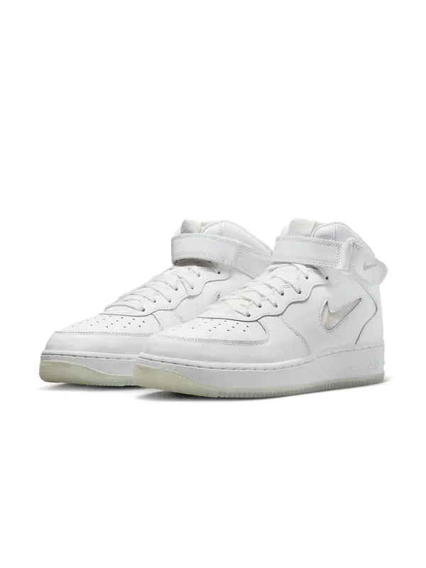 Кроссовки air force 1 mid 'color of the month - summit white' Nike — изображение 3 из 4, белый