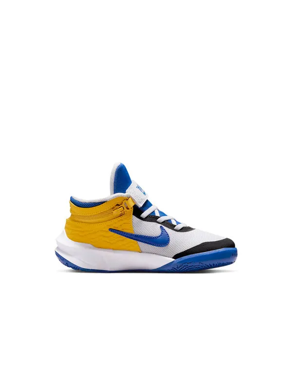 Кроссовки команда hustle d 10 flyease Nike — изображение 2 из 4, белый/синий/желтый