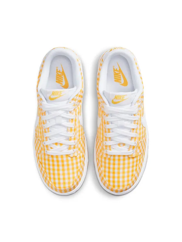 Кроссовки dunk low 'yellow gingham' Nike — изображение 3 из 4, белый/светлый коричневый