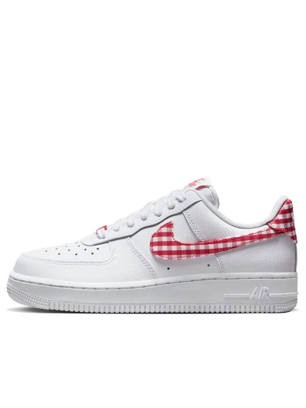 Кроссовки air force 1 low '07 essential 'mystic red gingham' Nike — изображение 1 из 4, белый/красный