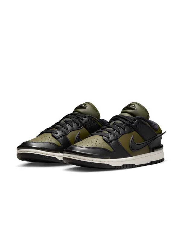 Кроссовки dunk low twist 'olive black' Nike — изображение 3 из 4, оливковый/черный
