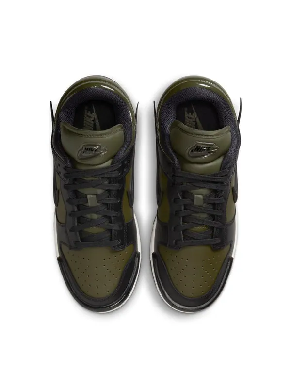 Кроссовки dunk low twist 'olive black' Nike — изображение 4 из 4, оливковый/черный