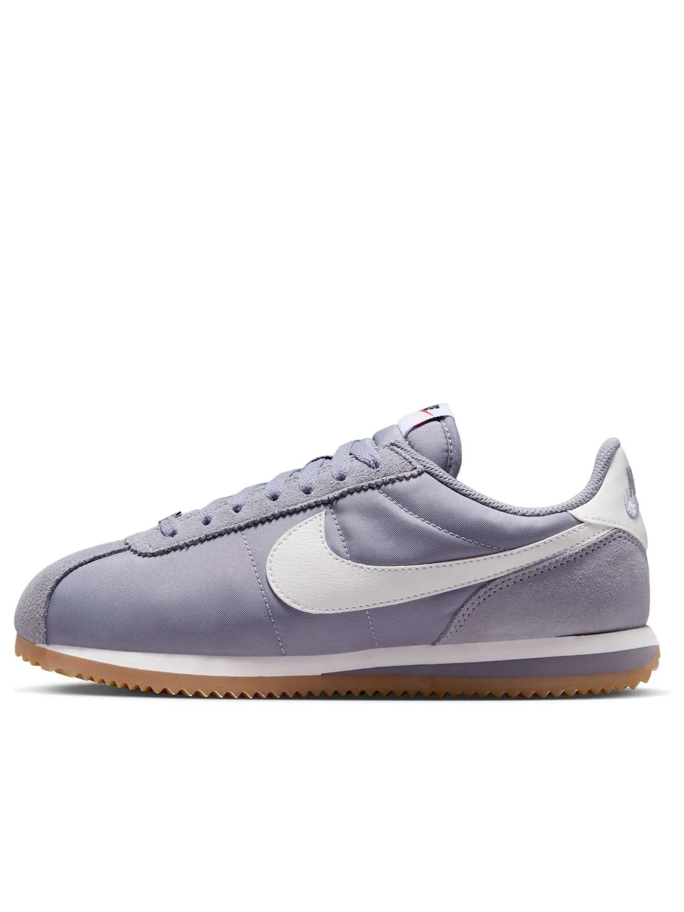 Кроссовки (WMNS) Nike Cortez Textile 'Cement Grey Gum Light Brown Safety Orange Sail' — изображение 1 из 6, серый