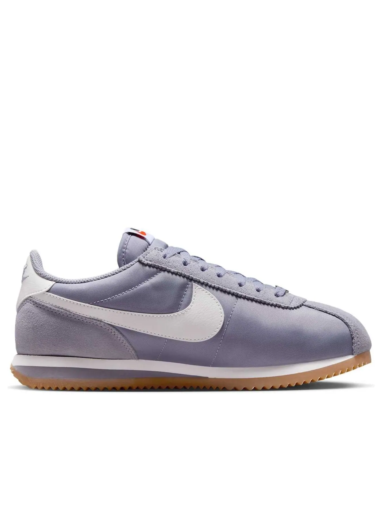 Кроссовки (WMNS) Nike Cortez Textile 'Cement Grey Gum Light Brown Safety Orange Sail' — изображение 2 из 6, серый